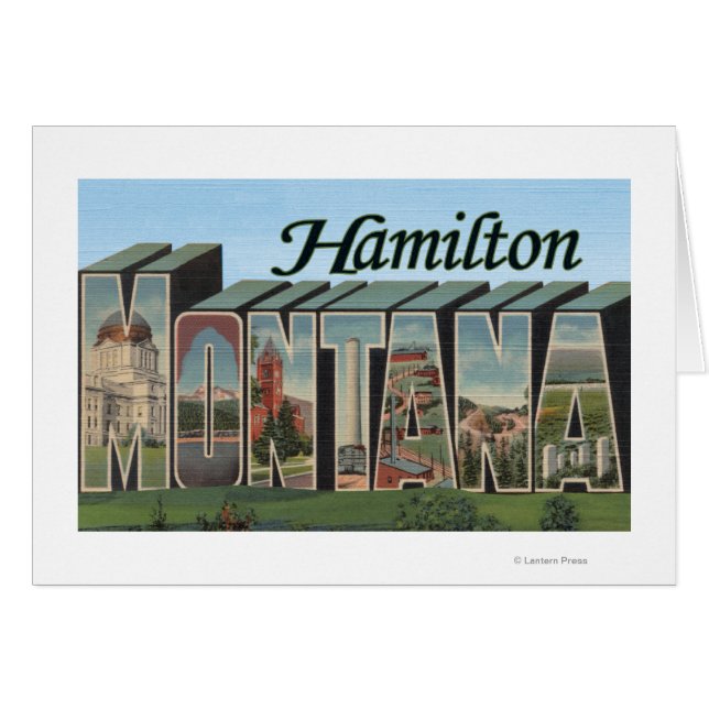 Hamilton, Montana - Large Letter Scenes (Front Horizontal)