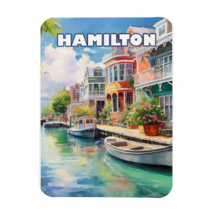 Hamilton, pearl of Bermuda Magnet