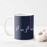 Hamilton Quaternion Science Mathematical Mug<br><div class="desc">Hamilton Quaternion Formula. A cute science and math mug will be a perfect gift for who loves science and math,  great for scientific researchers,  math teachers and geeks.</div>