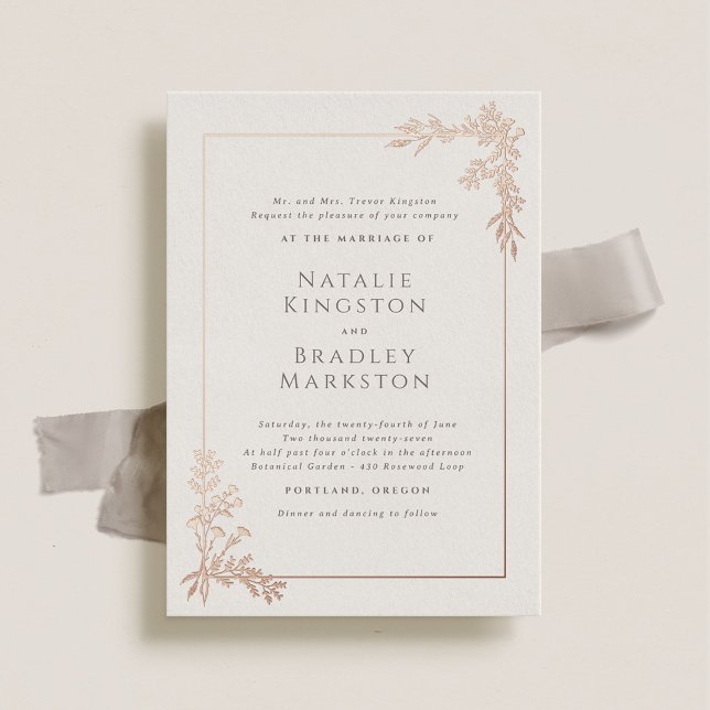 Hamilton Rose Gold Foil Greenery Wedding (Creator Uploaded)