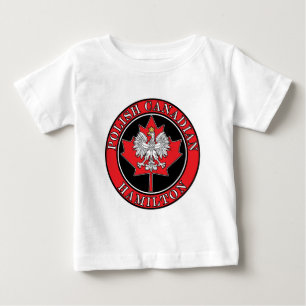 Hamilton Round Polish Canadian Leaf Baby T-Shirt