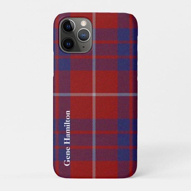 Hamilton Scottish Tartan Plaid Case-Mate iPhone Case (Back)