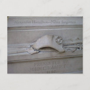 Hamilton statue card