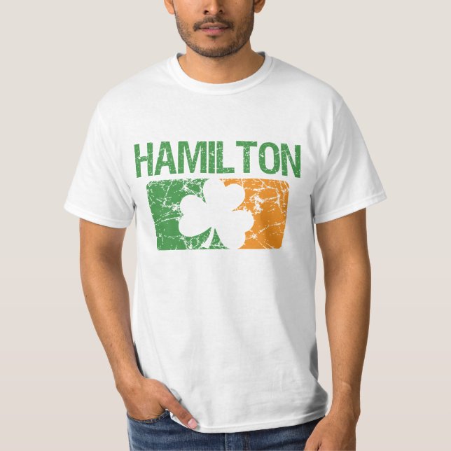 Hamilton Surname Clover T-Shirt (Front)