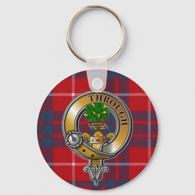 Hamilton Tartan & Badge Key Ring (Front)
