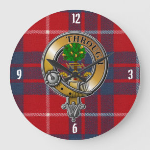 Hamilton Tartan & Badge Large Clock