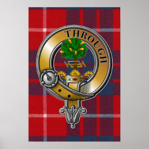 Hamilton Tartan & Badge Poster
