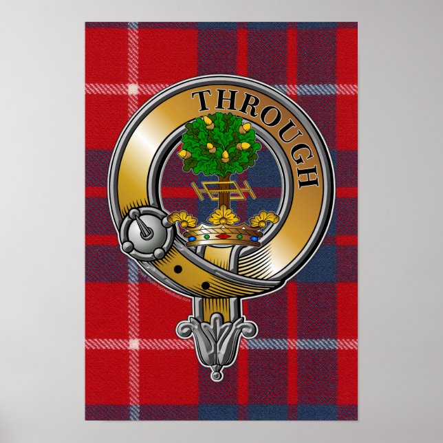 Hamilton Tartan & Badge Poster (Front)