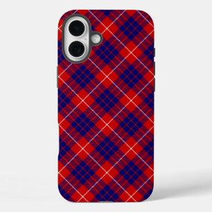 Hamilton tartan red blue purple plaid iPhone 16 plus case