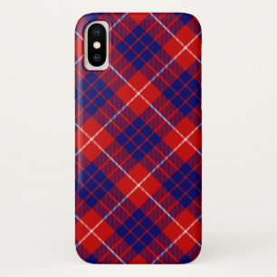 Hamilton tartan red blue purple plaid iPhone x case