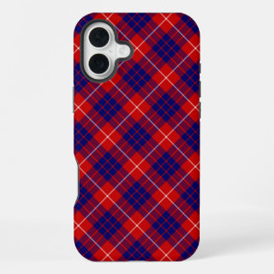 Hamilton tartan red blue purple plaid iPhone 16 plus case