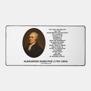 Hamilton Wealth Independence Security Manufactures Desk Mat