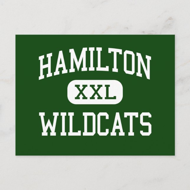 Hamilton - Wildcats - High - Milwaukee Wisconsin Postcard (Front)