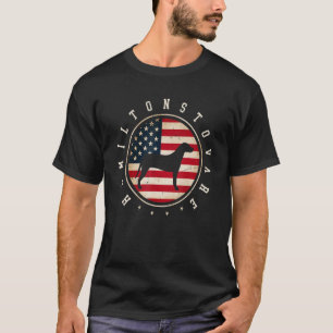 Hamiltonstovare Usa Flag 4th July Dog Mum Dad T-Shirt