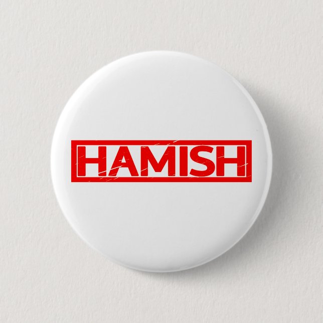 Hamish Stamp 6 Cm Round Badge (Front)