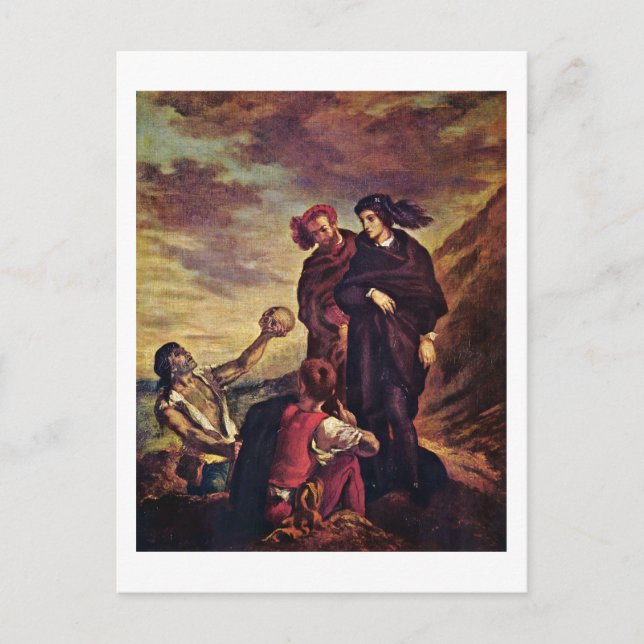 Hamlet And Horatio In The Graveyard Postcard (Front)