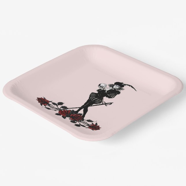Hamlet Pink Paper Plate (Angled)