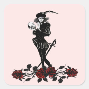 Hamlet Pink  Square Sticker