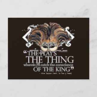 Hamlet Play Quote Postcard