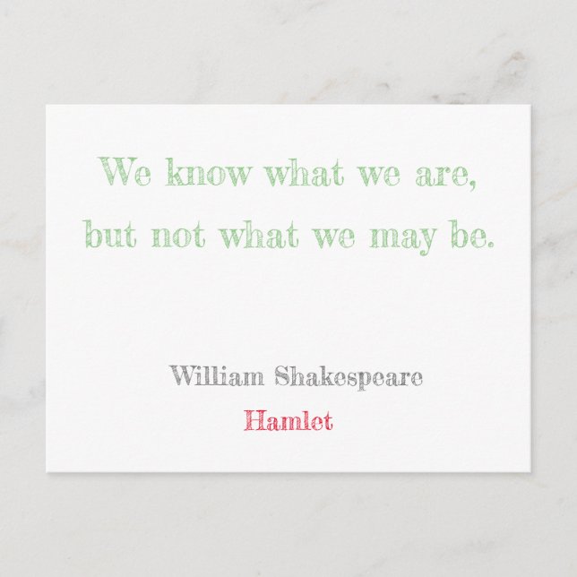 Hamlet Postcard (Front)