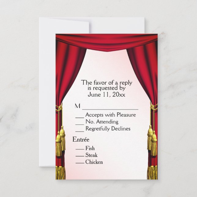 Hamlet Theater Theme RSVP (Front)