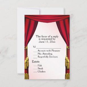 Hamlet Theater Theme RSVP Card