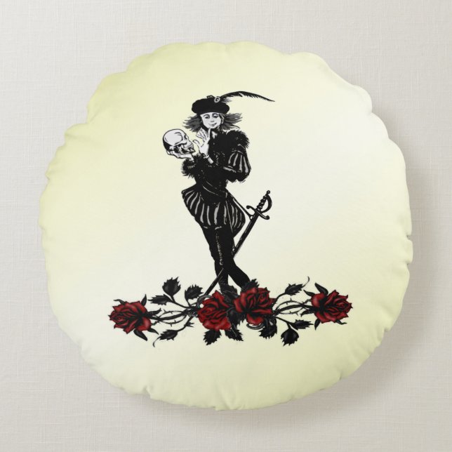 Hamlet Yellow Round Cushion (Front)