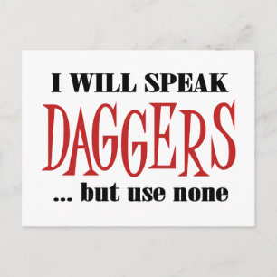Hamlet's Daggers Postcard