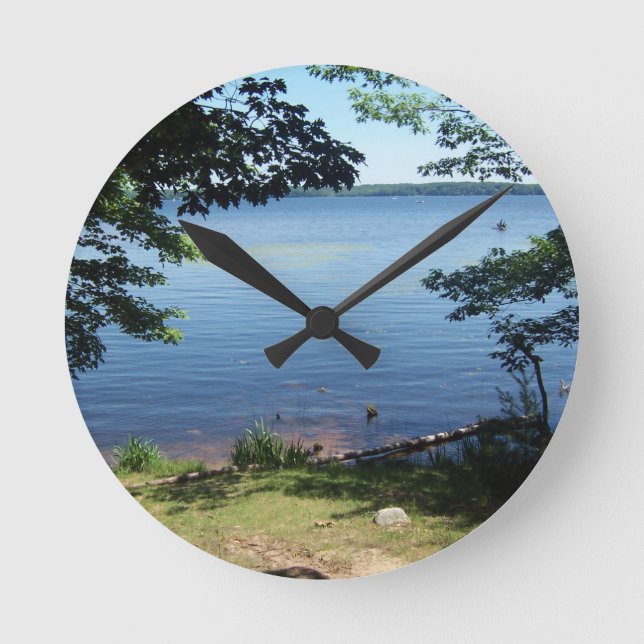 Hamlin Lake Acrylic Wall Clock (Front)
