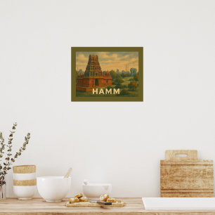 Hamm Germany City Art Poster