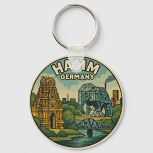 Hamm Germany Elephant Art Key Ring