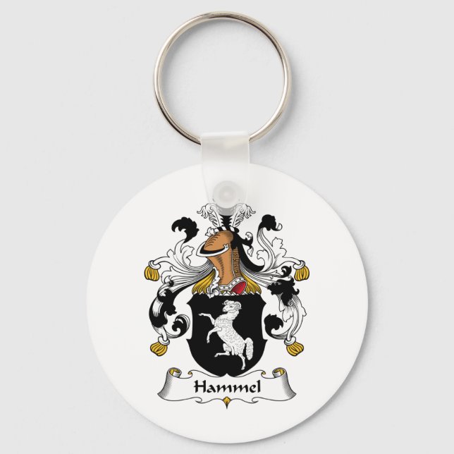 Hammel Family Crest Key Ring (Front)