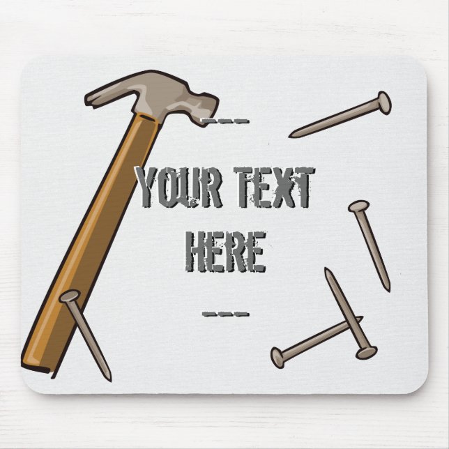 Hammer and Nails Mousepad (Front)