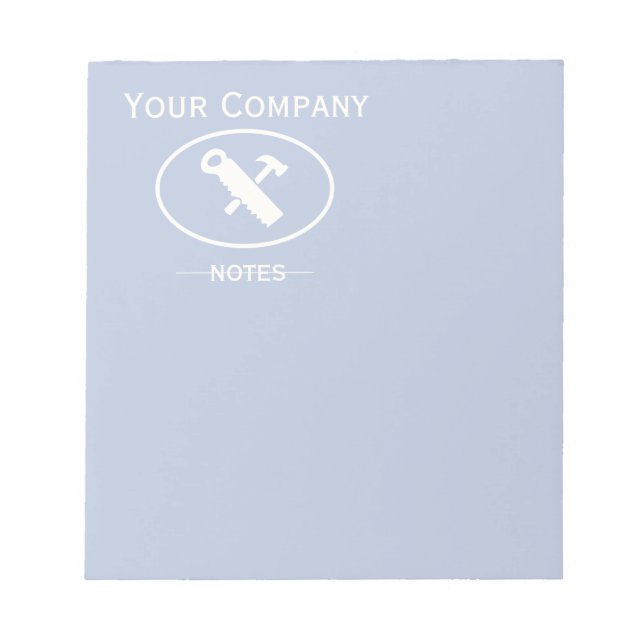 Hammer and Saw Design Notepad (Front)