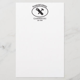 Hammer and Saw Design Stationery
