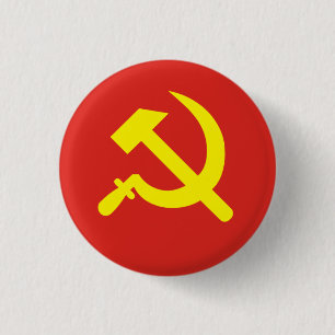 Hammer and Sickle 3 Cm Round Badge