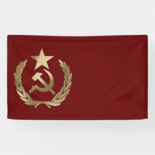 Hammer and sickle banner