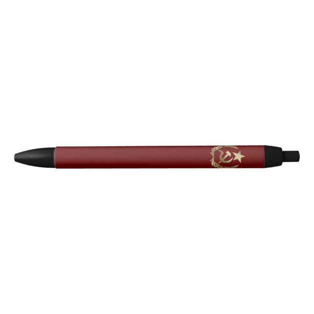 Hammer and sickle black ink pen (Front)