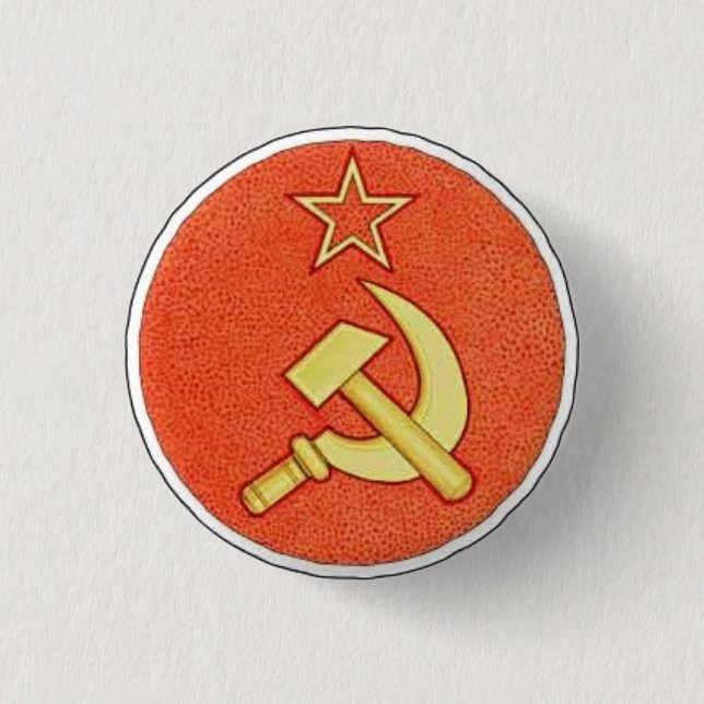 Hammer and Sickle Button (Front)