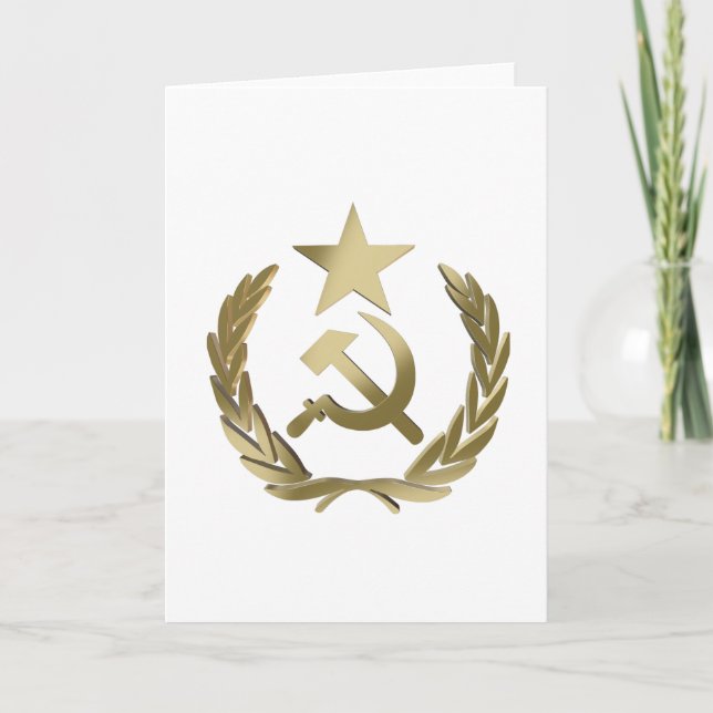 Hammer and sickle card (Front)