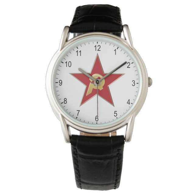 Hammer and sickle into the red star watch (Front)