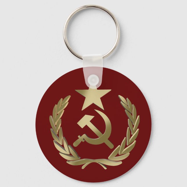 Hammer and sickle key ring (Front)