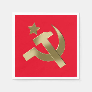 Hammer and sickle napkin