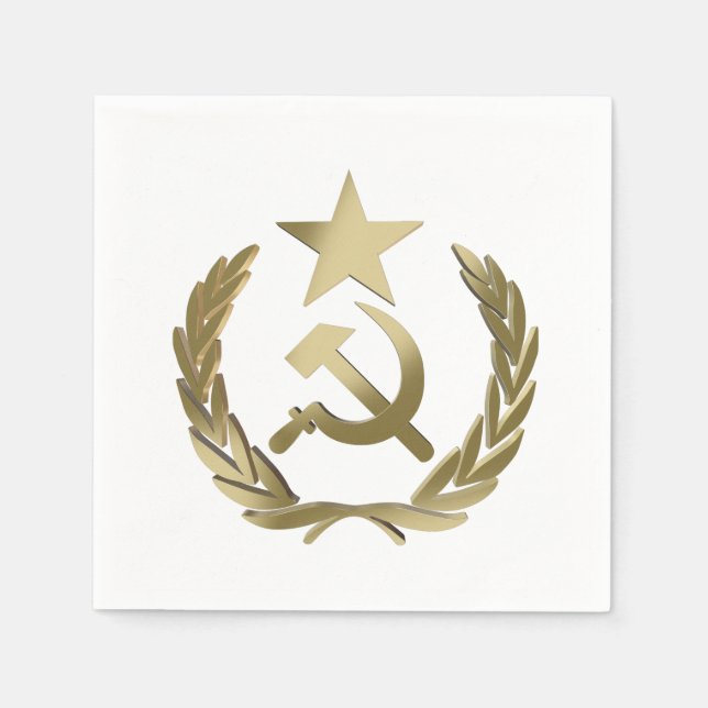 Hammer and sickle napkin (Front)