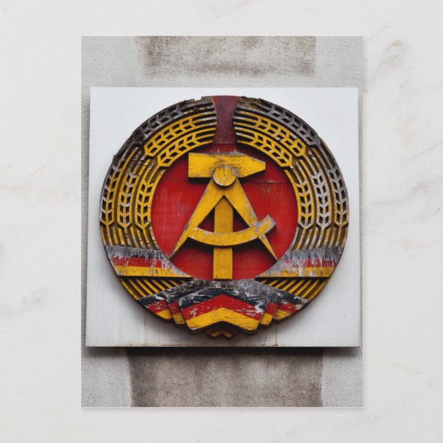 Hammer and Sickle Symbol of Communist Postcard (Front)