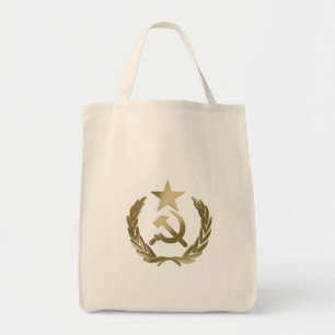 Hammer and sickle tote bag