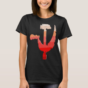 Hammer And Sickle Worker Hardworkers Farmer T-Shirt