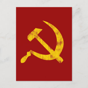 Hammer and Sickle (worn look) Postcard