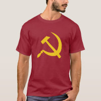 Hammer and sickle (yellow) men's t-shirt