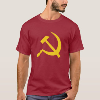 Hammer and sickle (yellow) men's t-shirt